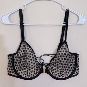 VS Sexy Lace/mesh Unlined Demi Bra